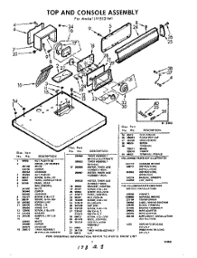 03 - Section parts for Whirlpool Dryer LVI5521W1 / from AppliancePartsPros.com