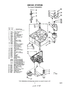 03 - Drive parts for Whirlpool Washer LWB6400W2 / from AppliancePartsPros.com