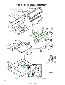04 - Top And Console parts for Whirlpool Washer LWB6400W2 / from AppliancePartsPros.com