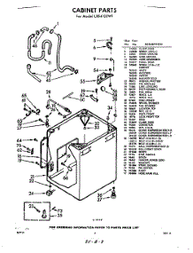 02 - Cabinet parts for Whirlpool Washer LXB4100W1 / from AppliancePartsPros.com