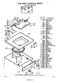 04 - Top And Console parts for Whirlpool Washer LXB4100W1 / from AppliancePartsPros.com
