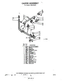 05 - Caster parts for Whirlpool Washer LXB4100W1 / from AppliancePartsPros.com