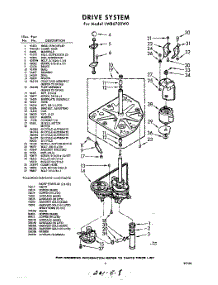 03 - Drive parts for Whirlpool Washer LWB6700W0 / from AppliancePartsPros.com