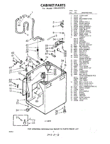 02 - Cabinet parts for Whirlpool Washer LXB4500W0 / from AppliancePartsPros.com
