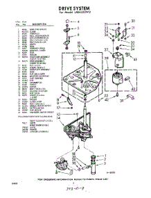 03 - Drive System parts for Whirlpool Washer LXB4500W0 / from AppliancePartsPros.com