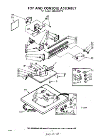 04 - Top And Console parts for Whirlpool Washer LXB4500W0 / from AppliancePartsPros.com