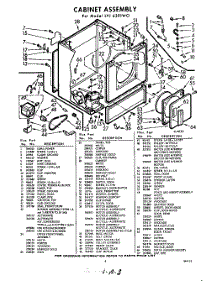 03 - Section parts for Whirlpool Dryer LVI6301W0 / from AppliancePartsPros.com