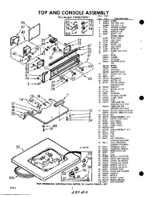 04 - Top And Console parts for Whirlpool Washer LWB6700W1 / from AppliancePartsPros.com