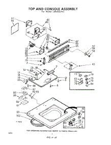 04 - Top And Console parts for Whirlpool Washer LXB4500W3 / from AppliancePartsPros.com