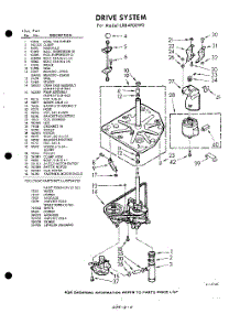 03 - Drive parts for Whirlpool Washer LXB4900W0 / from AppliancePartsPros.com