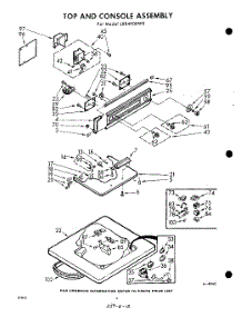 04 - Top And Console parts for Whirlpool Washer LXB4900W0 / from AppliancePartsPros.com