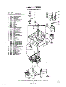 03 - Drive parts for Whirlpool Washer LWB7750W0 / from AppliancePartsPros.com