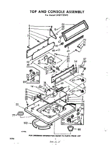 04 - Top And Console parts for Whirlpool Washer LWB7750W0 / from AppliancePartsPros.com