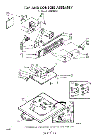 04 - Top And Console parts for Whirlpool Washer LXB4900W1 / from AppliancePartsPros.com