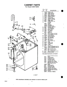 02 - Cabinet parts for Whirlpool Washer LWB7750W1 / from AppliancePartsPros.com