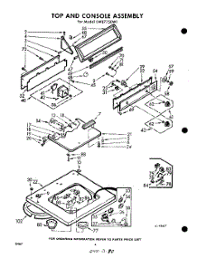 04 - Top And Console parts for Whirlpool Washer LWB7750W1 / from AppliancePartsPros.com