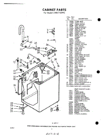 02 - Cabinet parts for Whirlpool Washer LWB7750W2 / from AppliancePartsPros.com