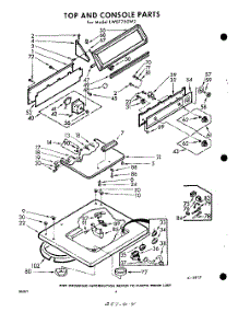 04 - Top And Console parts for Whirlpool Washer LWB7750W2 / from AppliancePartsPros.com