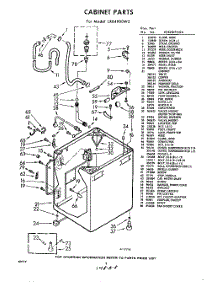 02 - Cabinet parts for Whirlpool Washer LXB4900W2 / from AppliancePartsPros.com
