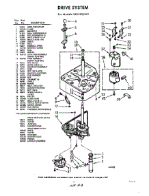 03 - Drive parts for Whirlpool Washer LXB4900W2 / from AppliancePartsPros.com