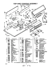 02 - Section parts for Whirlpool Dryer LVI6621W1 / from AppliancePartsPros.com