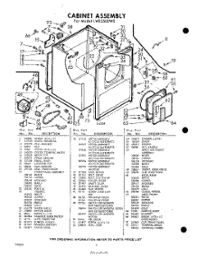 02 - Section parts for Whirlpool Dryer LWE5500W0 / from AppliancePartsPros.com