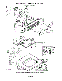 04 - Top And Console parts for Whirlpool Washer LXB4900W3 / from AppliancePartsPros.com
