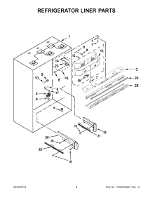 03 - Refrigerator Liner Parts parts for Kitchenaid Refrigerator KBRC36FTS07 / from AppliancePartsPros.com
