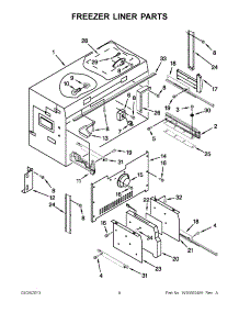 04 - Freezer Liner Parts parts for Kitchenaid Refrigerator KBRC36FTS07 / from AppliancePartsPros.com
