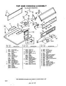 02 - Section parts for Whirlpool Dryer LVI6701W0 / from AppliancePartsPros.com