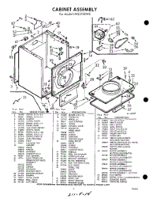 04 - Section parts for Whirlpool Dryer LWE5700W0 / from AppliancePartsPros.com