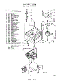 03 - Drive parts for Whirlpool Washer LXB4910W0 / from AppliancePartsPros.com