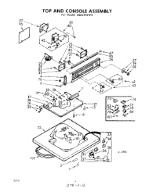 04 - Top And Console parts for Whirlpool Washer LXB4910W0 / from AppliancePartsPros.com