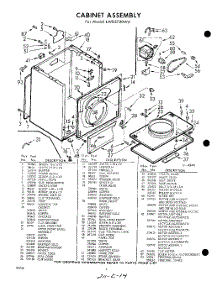 04 - Section parts for Whirlpool Dryer LWE5720W0 / from AppliancePartsPros.com
