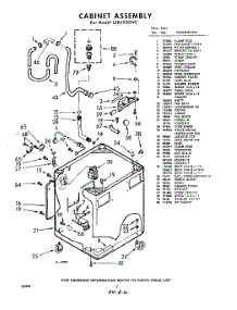 02 - Cabinet parts for Whirlpool Washer LXB4920W0 / from AppliancePartsPros.com