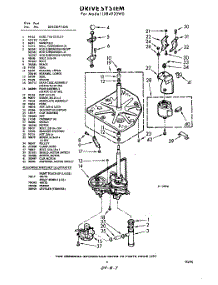 03 - Drive parts for Whirlpool Washer LXB4920W0 / from AppliancePartsPros.com