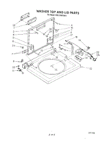07 - Washer Top And Lid parts for Kitchenaid Washer Dryer Combo KGLC500TAL1 / from AppliancePartsPros.com