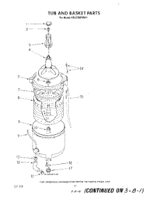 11 - Tub And Basket parts for Kitchenaid Washer Dryer Combo KGLC500TAL1 / from AppliancePartsPros.com