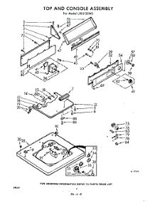 04 - Top And Console parts for Whirlpool Washer LXB5150W0 / from AppliancePartsPros.com