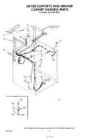 06 - Dryer Supports And Washer Cabinet H parts for Kitchenaid Washer Dryer Combo KGLC500THT0 / from AppliancePartsPros.com