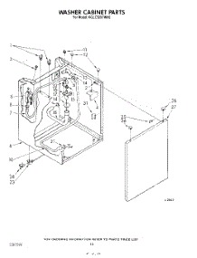 08 - Washer Cabinet parts for Kitchenaid Washer Dryer Combo KGLC500THT0 / from AppliancePartsPros.com