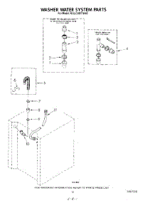 12 - Washer Water System parts for Kitchenaid Washer Dryer Combo KGLC500THT0 / from AppliancePartsPros.com