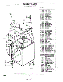 02 - Cabinet parts for Whirlpool Washer LXB5150W2 / from AppliancePartsPros.com