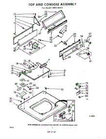 04 - Top & Console parts for Whirlpool Washer LXB5150W2 / from AppliancePartsPros.com