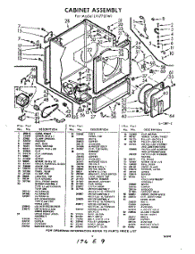 03 - Section parts for Whirlpool Dryer LVI7701W1 / from AppliancePartsPros.com