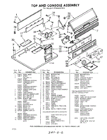 02 - Section parts for Whirlpool Dryer LWE6600W2 / from AppliancePartsPros.com