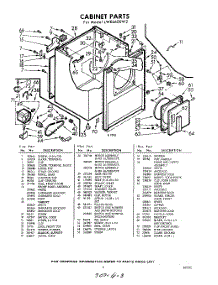 03 - Section parts for Whirlpool Dryer LWE6600W2 / from AppliancePartsPros.com