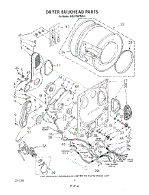 05 - Dryer Bulkhead parts for Kitchenaid Washer Dryer Combo KGLC500THT1 / from AppliancePartsPros.com
