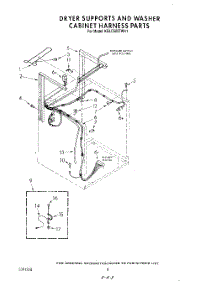 06 - Dryer Supports And Washer Cabinet H parts for Kitchenaid Washer Dryer Combo KGLC500THT1 / from AppliancePartsPros.com