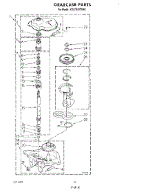 13 - Gearcase parts for Kitchenaid Washer Dryer Combo KGLC500THT1 / from AppliancePartsPros.com